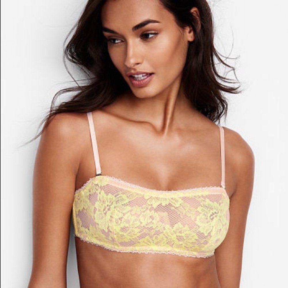 NWT LIME CITRON WITH PIXIE PINK CROSSDYE 34B